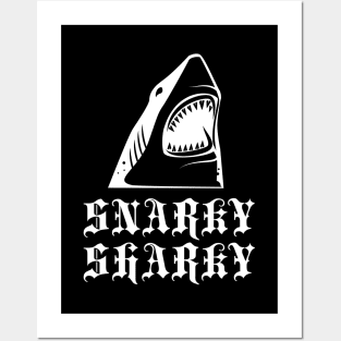 Snarky Sharky Metal Shark Posters and Art